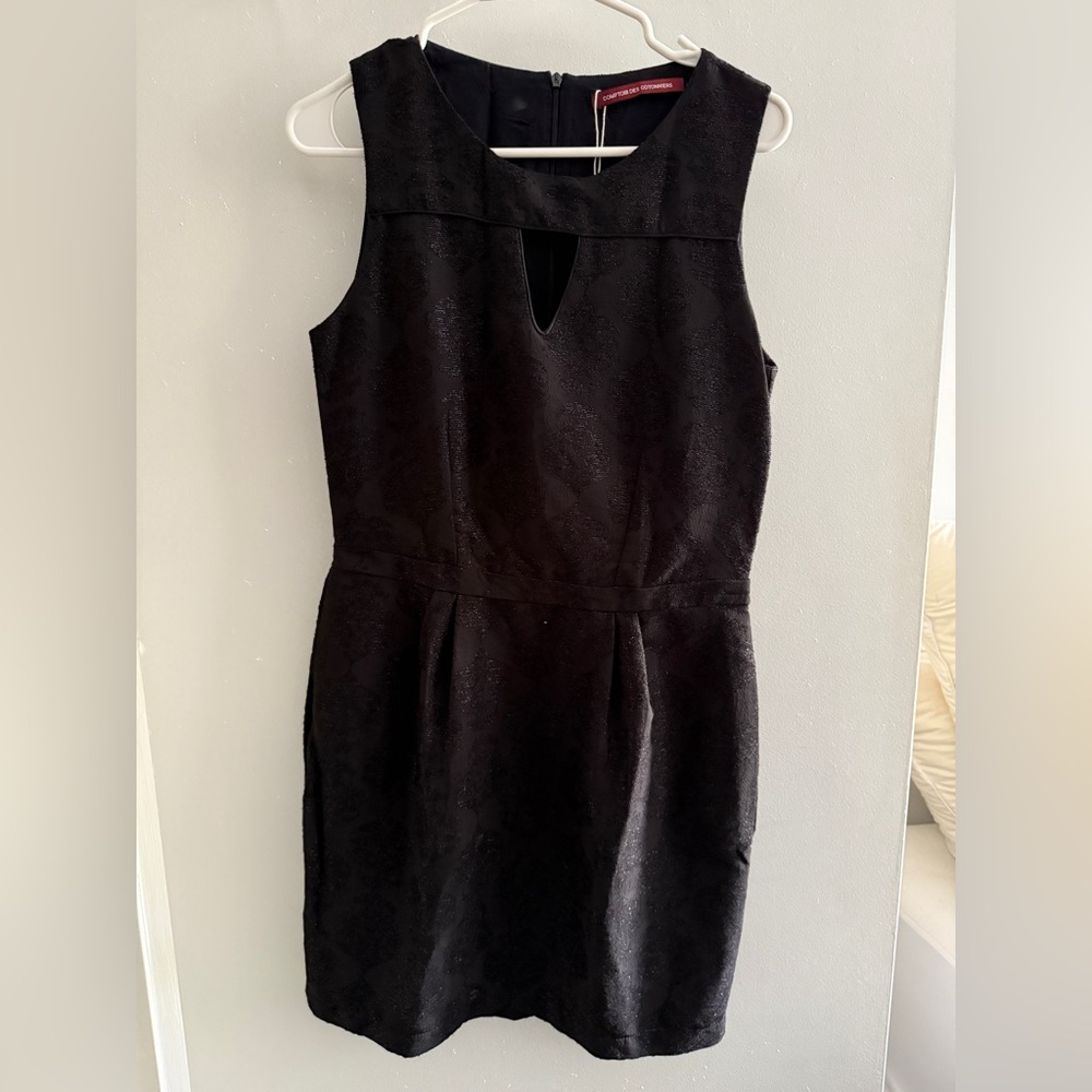 Comptoir des Cotonniers Black Jacquard Dress – Size 38 (S/M)